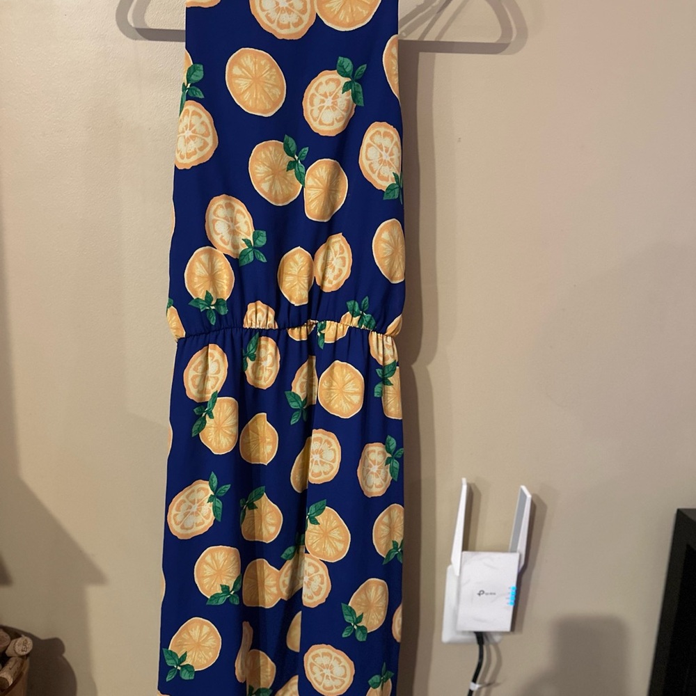 Everly Lemon print sundress size L